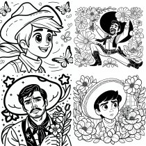 Vorschau für Ausmalheft: Cowboys