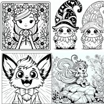 Vorschau für Ausmalheft: Märchen & Fantasy