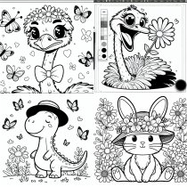 PDF-Themenheft: Ausmalheft: Ostern – Vorschau