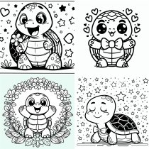 Vorschau für Ausmalheft: Schildkröten