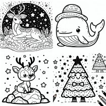 Vorschau für Ausmalheft: Weihnachten